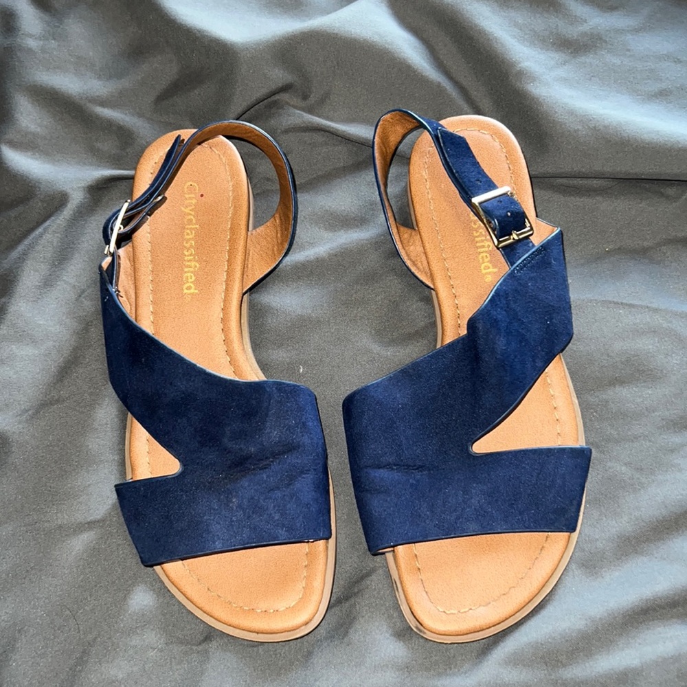 Cityclassified navy sandals- women’s size 6